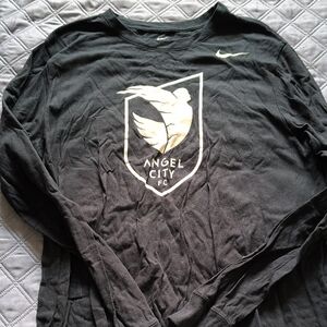 Nike Black Long-Sleeve Angel City FC Logo Tee